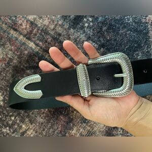 AllSaints Skylar Western Belt Sz S